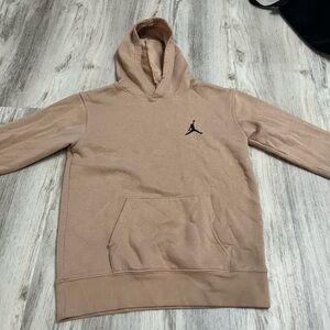 Jordan Tan Hoodie with Black Logo